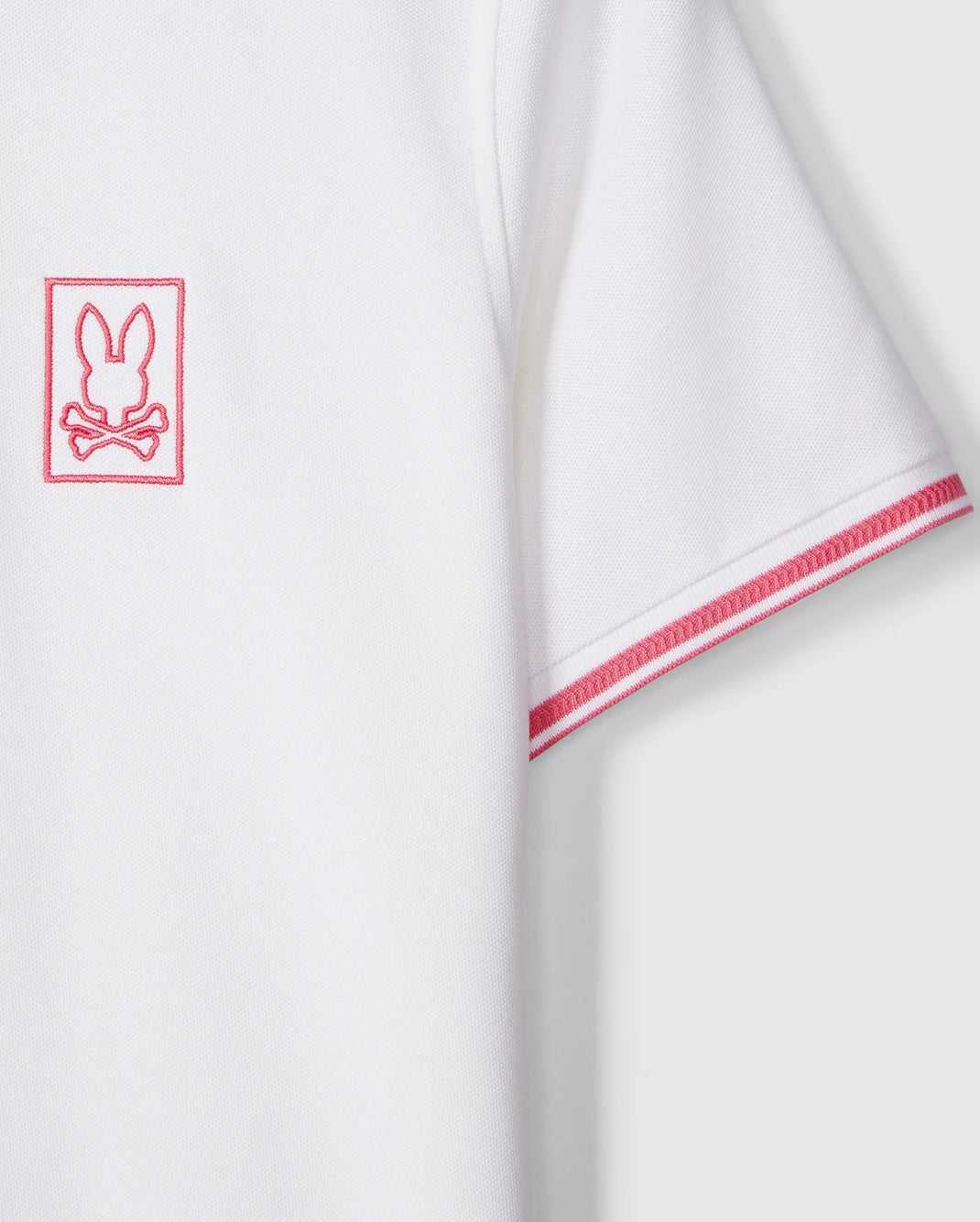 Polos Psycho Bunny Arcadia Pique Polo Shirt Blanche Homme | GCK-63426908